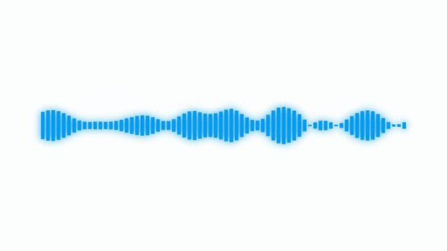 audio sound waveform spectrum looping and music equalizer visualizer animation