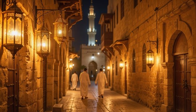 Enchanted Arabian Night in a Historic Alleyway