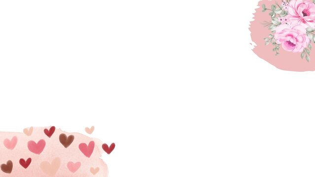 Soft pink roses and hearts, perfect for romantic occasions and Valentine's Day