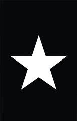 Obraz premium White Star on Black and White Background