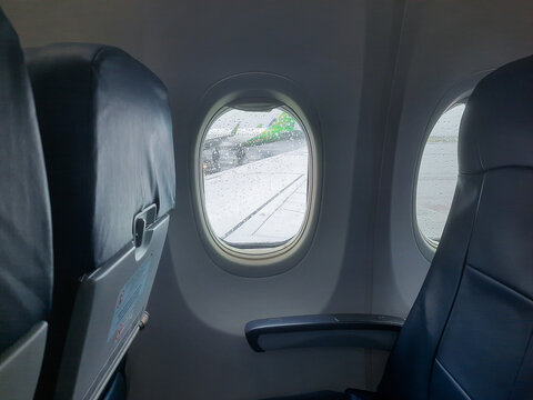 Background of airplane seats