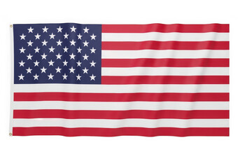 Fototapeta premium The flag of the united states of america with red and white stripes and blue canton isolated on transparent background