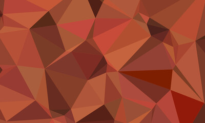 Fototapeta premium Abstract geometric sand dunes in warm orange and red tones with dramatic lighting