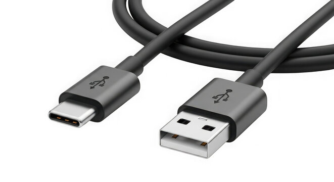 Usb to lightning cable for charging and data transfer on apple devices