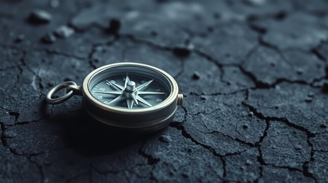 Lost direction compass background
