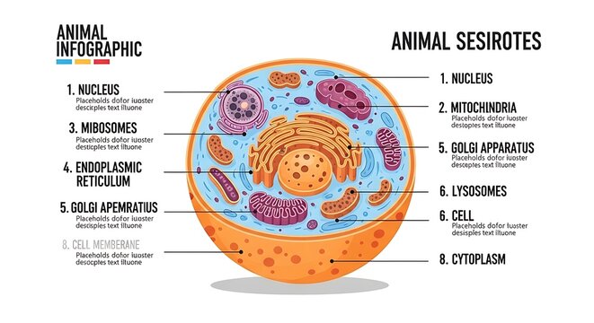 Animal Cell Structure Diagram Biology.
