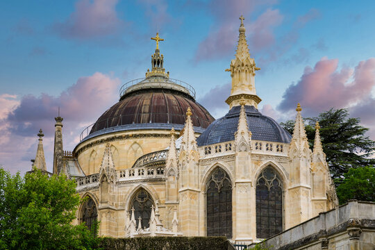 The magnificent Royal Chapel of Dreux, the necropolis of the House of Orleans in Eure-et-Loir, France