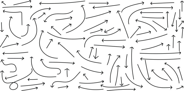 Intricate hand drawn arrow maze a complex pattern for puzzles and abstract art