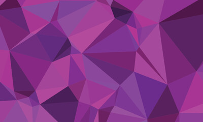 Fototapeta premium Abstract Purple Geometric Polygonal Background | Low Poly Purple Triangle Pattern Texture
