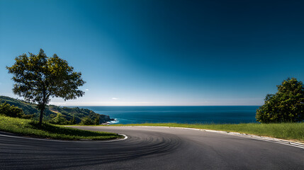 Fototapeta premium road to the sea