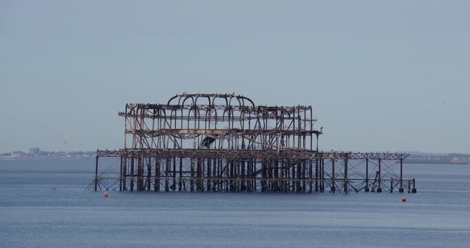 Wide shot of the Dialect Brighton West pier