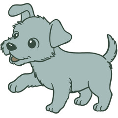 cute cartoon pet dog © periwinkle-jhen