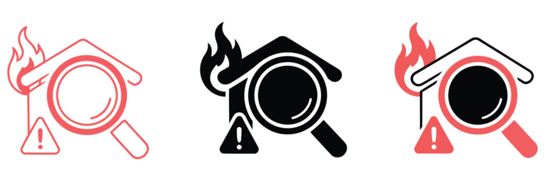 Investigation symbol icon, minimal vector design featuring search, analysis, and discovery elements, suitable for forensic work, data analysis, security review, and research-related graphics.