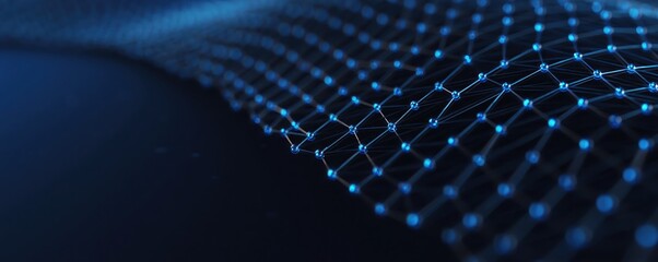 Obraz premium Abstract digital network connection
