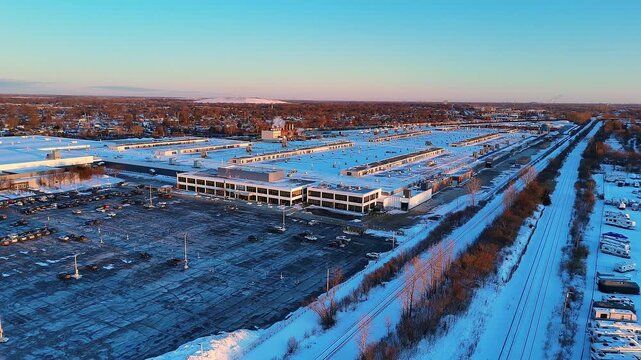 Stellantis Trenton Engine Plant producing auto engines in Trenton, Michigan, USA