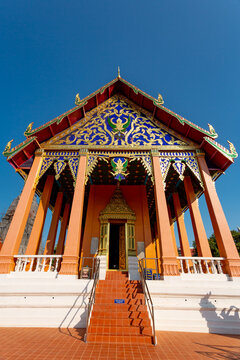 Nan, Thailand - Temple Wat Phra That Chang Kham Worawihan