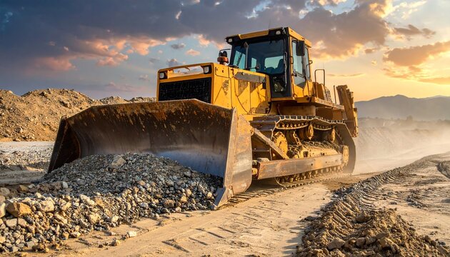 Bulldozer at Construction.