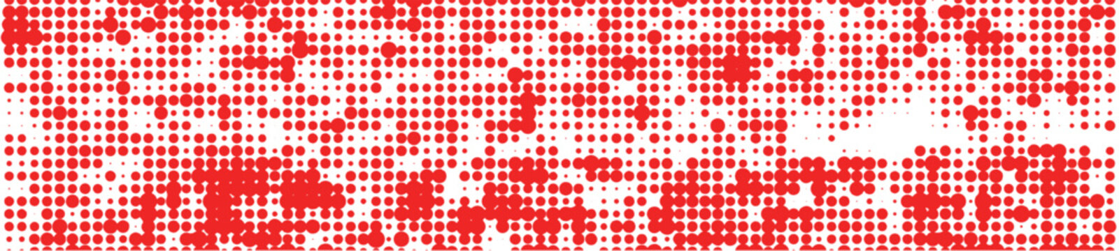 Polka dot pop art halftone pattern. Abstract pixel art.
