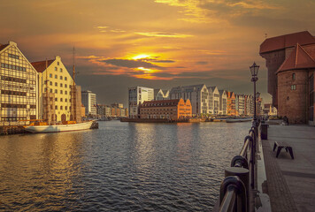 Architecture of the Old Town in Gdańsk, Poland. © Senatorek