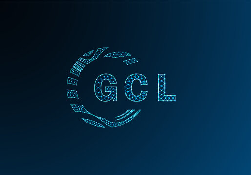 GCL low poly letter logo vector design. GCL lower poly logo design. GCL unique low poly logo design.