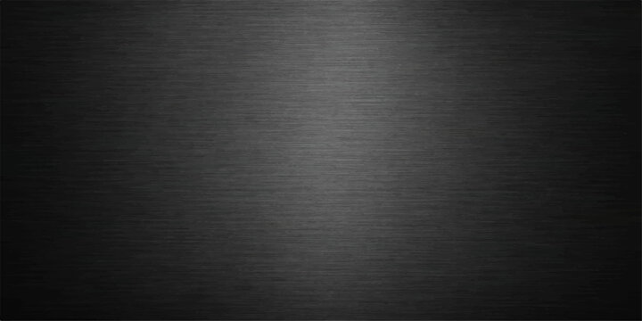 A dark brushed steel plate creates a metallic grey texture with an industrial silver pattern on the stainless aluminum surface material