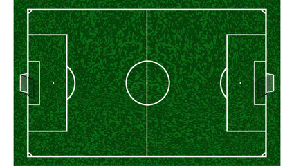 Naklejka premium soccer field, flat vector illustration