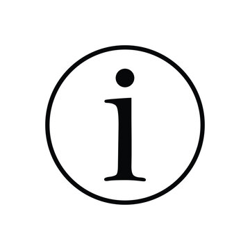 Information icon on white background. information sign. flat style. Vector Illustration . EPS 10 .