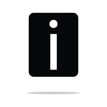 Information icon on white background. information sign. flat style. Vector Illustration . EPS 10 .