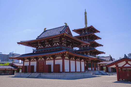 四天王寺、約1400年もの歴史を有する大阪を代表する由緒正しい寺院、大阪、日本