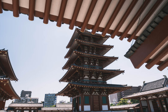 四天王寺、約1400年もの歴史を有する大阪を代表する由緒正しい寺院、大阪、日本
