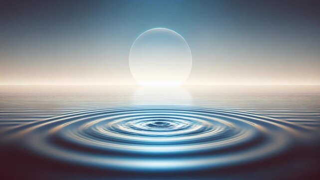 Video of minimal calm water with gentle ripples and soft gradient background peaceful abstract scene
