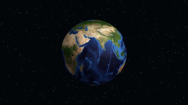 Earth Zoom Animation From Outer Space To Zhanjiang China