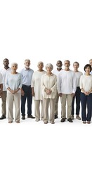 Fototapeta premium Diverse group of people standing together.