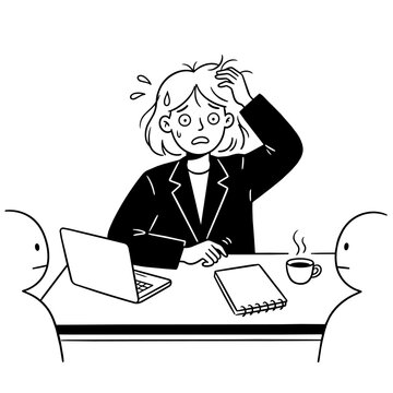 32-2_困惑しているスーツ姿の女性