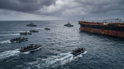 Fototapeta premium Naval Boarding Operation