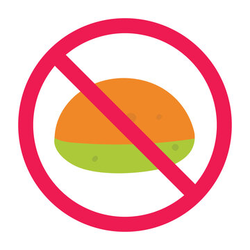 No pukis cake sign, forbidden sign with pukis cake icon, no sweet food allowed icon, restriction on street food sign 
