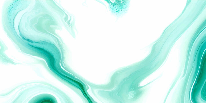Vector Abstract fluid art features swirling waves of turquoise, capturing the visual poetry of nature's liquid grace and fluidity.