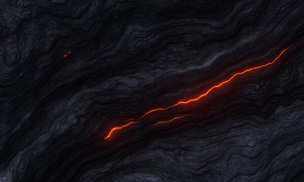Abstract cooled volcanic lava background. Black basaltic rock surface