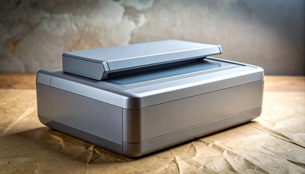 Lightweight grey portable document scanner for efficient digital archiving