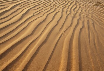 Fototapeta premium Minimalist Zigzag Sand Dunes in Desert Landscape