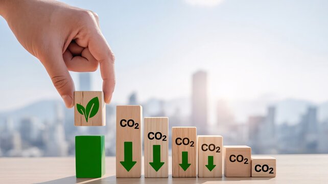 Sustainable business growth, eco-friendly development, carbon reduction, green initiative, climate action