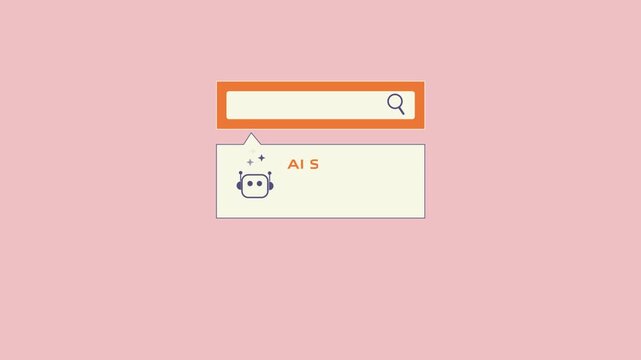 search bar, AI bot generates contextual summary, followed by accurate and relevant referral links to user query.