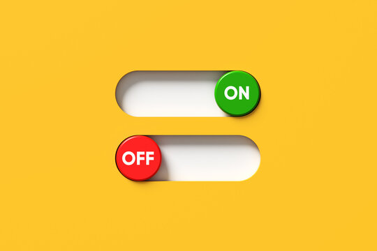 On off switch user interface toggling decision