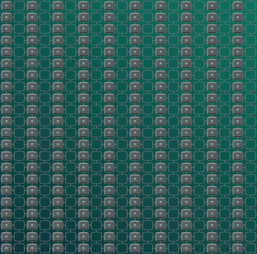 Industrial Geometric Seamless Pattern with Dark Metal Studs