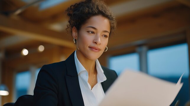 First generation lawyer reviewing case files in modest solo practice office, professional achievement opening doors for underserved community legal representation, ideal for law justice service