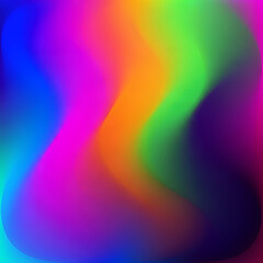 Fototapeta premium Vibrant Rainbow Fluid Gradient Abstract Background