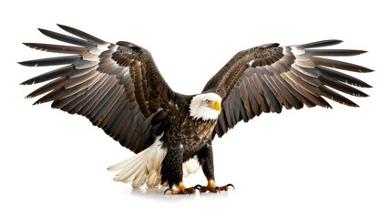 Fototapeta premium Majestic Bald Eagle Isolated Photo.