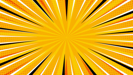Obraz premium comic yellow background cartoon style