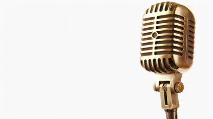 Fototapeta premium Vintage Microphone for Audio Recording and Broadcasting.