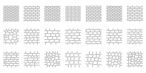 Landscape Architecture CAD Hatch Pattern Set Grass Water Stone Wall Texture Elements Collection © archsymbols